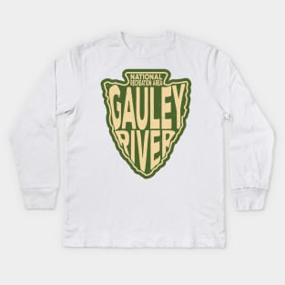 Gauley River National Recreation Area name arrowhead Kids Long Sleeve T-Shirt